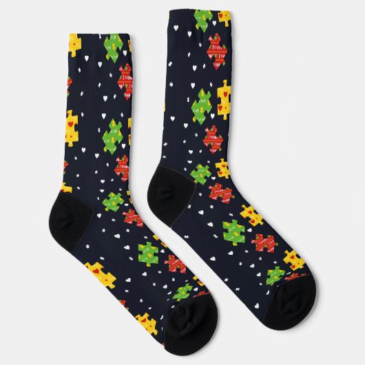 Autism Awareness Swag Pattern Socken (Rechts)