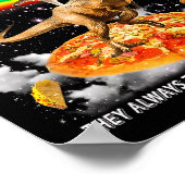 Autism Awareness T-rex Cat Meme Neurodiversity Pri Poster (Ecke)