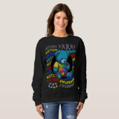 Autism Awareness Teddy Bear For Teacher Autism Mom Sweatshirt (Vorne ganz)