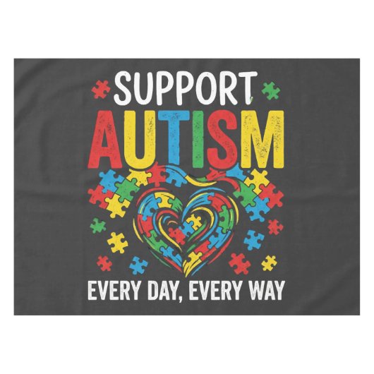 Autism awareness tischdecke (Vorderseite (Horizontal))