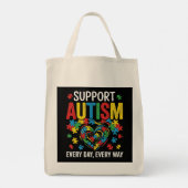 Autism awareness tragetasche (Rückseite)