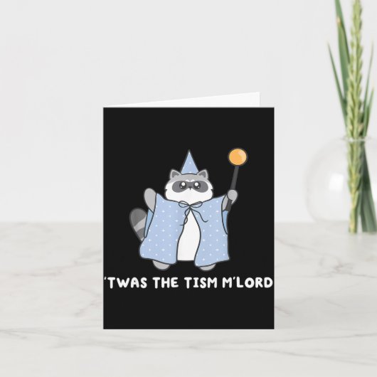 Autism Awareness Twas The Tism M Lord Funny Meme R Karte (Vorderseite)