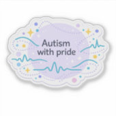 Autism Awareness | With Pride Vinyl Sticker (Vorderseite)