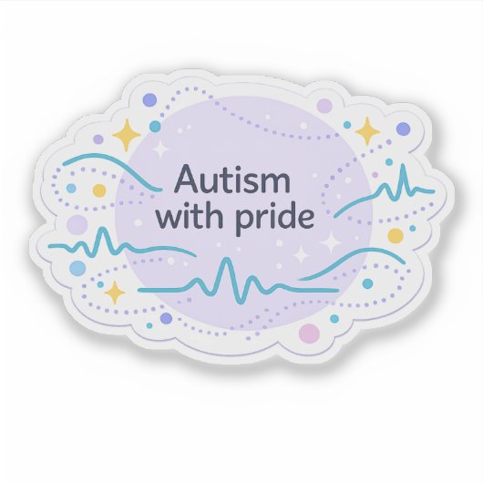 Autism Awareness | With Pride Vinyl Sticker (Vorderseite)