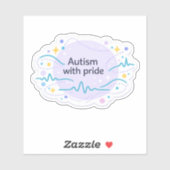 Autism Awareness | With Pride Vinyl Sticker (Blatt)
