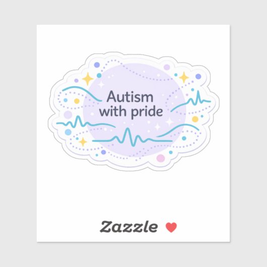 Autism Awareness | With Pride Vinyl Sticker (Blatt)