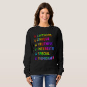 Autism Awesome Unique Special Autism Awareness Mon Sweatshirt (Vorne ganz)