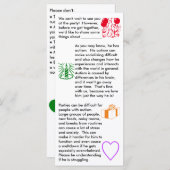 Autism Birthday Boy Flat Card (Vorne/Hinten)