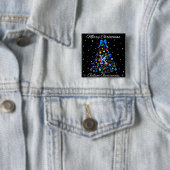 Autism Blue Christmas Tree Button (Beispiel)