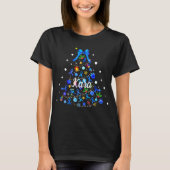 Autism Blue Christmas Tree T-Shirt (Vorderseite)