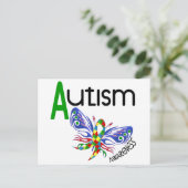 AUTISM Butterfly 3.1 Postkarte (Stehend Vorderseite)