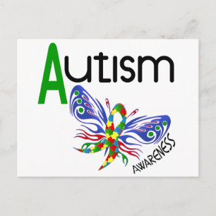 AUTISM Butterfly 3.1 Postkarte