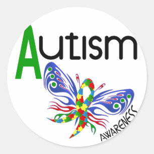 AUTISM Butterfly 3.1 Runder Aufkleber