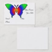 Autism butterfly business profile card template visitenkarte (Vorne/Hinten)