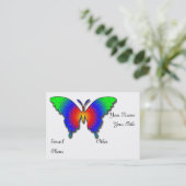 Autism butterfly business profile card template visitenkarte (Stehend Vorderseite)