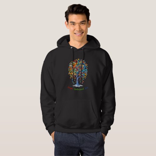Autism Butterfly Tree - Acceptance, Understanding, Hoodie (Vorne ganz)