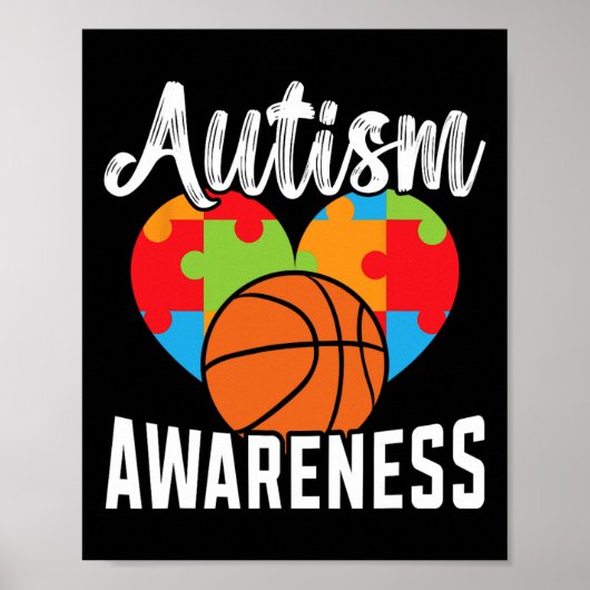Autism Bysketbyll Autism Warrior Bysketbyll Player Poster (Vorne)