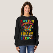 Autism Causes My Behavior What s Your Excuse  Auti Sweatshirt (Vorne ganz)