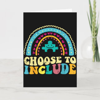 Autism Choose To Include Retro Aware Groovy Women  Karte