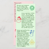 Autism Christmas Boy Flat Card (Vorne/Hinten)