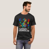 Autism Counselor Navigating Autism Autism Counseli T-Shirt (Vorne ganz)