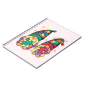 Autism Couple Gnome Notizblock (Linke Seite)