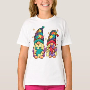 Autism Couple Gnome T-Shirt