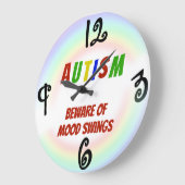 Autism - Custom Square Wall Clock Große Wanduhr (Winkel)