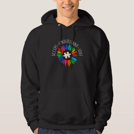Autism Diversity Autistic Awareness Solidarity  3 Hoodie (Vorderseite)