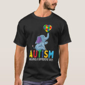Autism Elephant Walking A Different Path For Kids T-Shirt (Vorderseite)