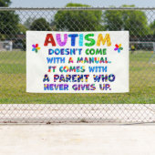 AUTISM Eltern geben nie auf Banner (Insitu)