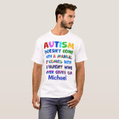 AUTISM Eltern geben nie auf T-Shirt (Vorne ganz)