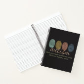 Autism Fingerprint/Quote Spiral Notebook Notizblock (Innenseite)