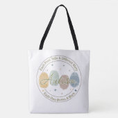 Autism Fingerprint/Quote Tote Bag Tasche (Vorderseite)