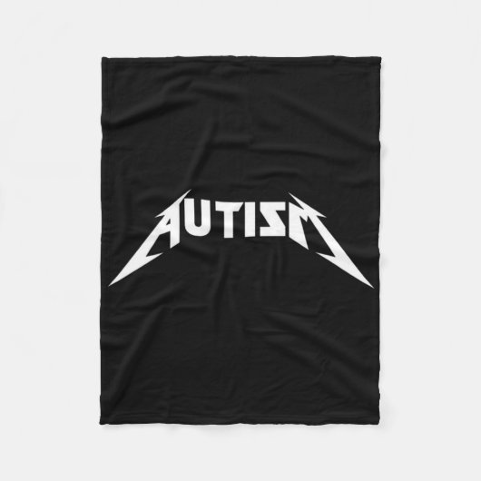 Autism Funny Meme Fleecedecke (Vorderseite)