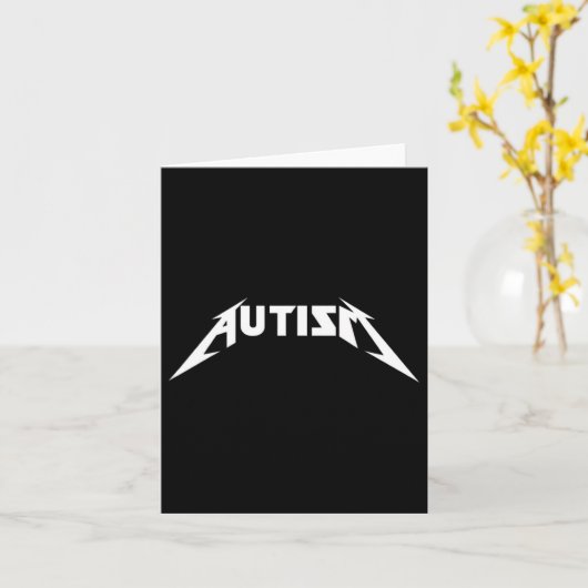 Autism Funny Meme Karte (Gelbe Blume)