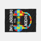 Autism Game - Rocking To A Different Tune For Game Fleecedecke (Vorderseite (Horizontal))