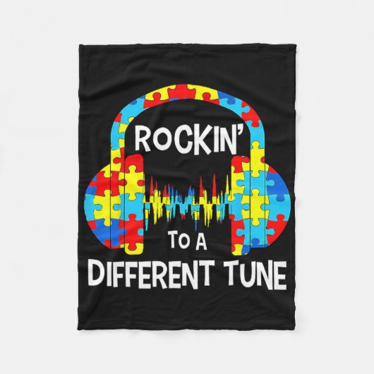 Autism Game - Rocking To A Different Tune For Game Fleecedecke (Vorderseite)