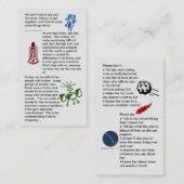 Autism Get Together Girl Business Card Visitenkarte (Vorne/Hinten)
