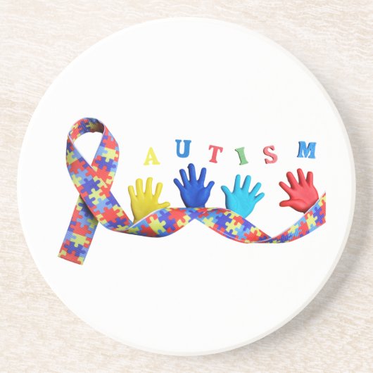 Autism Getränkeuntersetzer (Vorne)