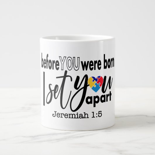 Autism Gift Jumbo Tasse (Vorderseite)