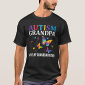 Autism Grandpa I Love My Granddaughter Puzzle Butt T-Shirt (Vorderseite)
