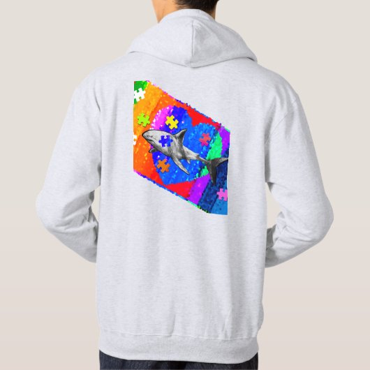 Autism His/Her Hoodie (Rückseite)