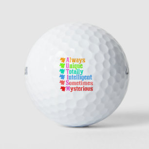 AUTISM Immer einzigartig, absolut intelligent Golfball