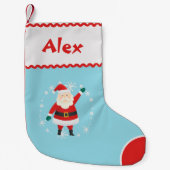 Autism Inspired - Custom Santa Christmas Stocking Kleiner Weihnachtsstrumpf (Vorderseite)