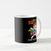 Autism Is My Superpower Dabbing Unicorn 1422 Kaffeetasse (VorderseiteRechts)