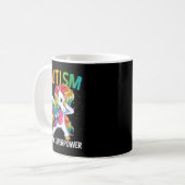 Autism Is My Superpower Dabbing Unicorn  Kaffeetasse (Vorderseite Links)