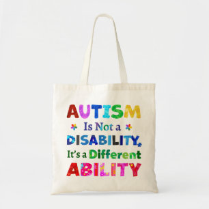 AUTISM Is Not a Disability Tragetasche