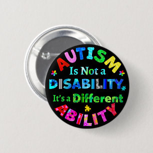 AUTISM ist keine Behinderung Button
