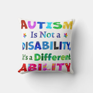 AUTISM ist keine Behinderung Kissen